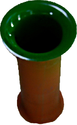 Труба-раскрыв 250 зеленая - фото