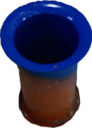 Труба-раскрыв 160 синяя - фото