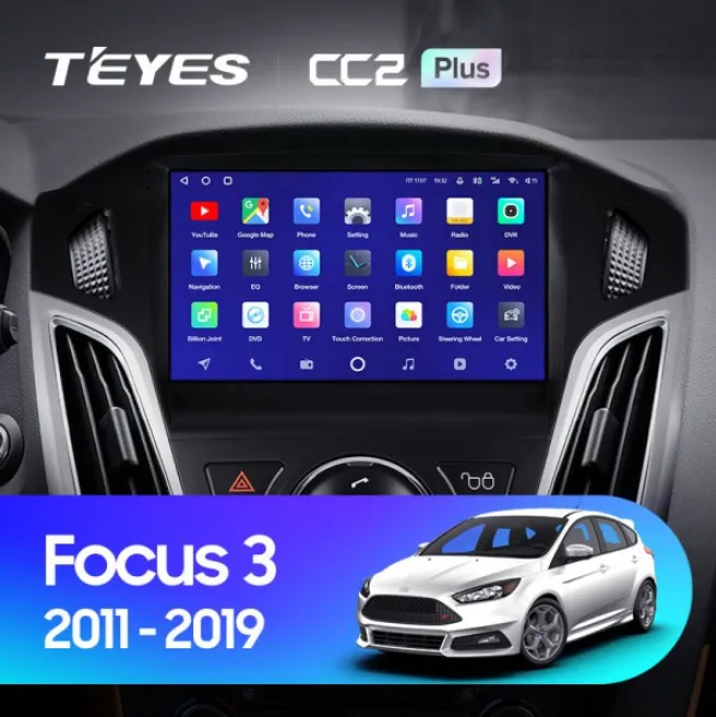 ШГУ Teyes CC2 Plus 3/32 GB Ford Focus 3 2011-2019 - фото