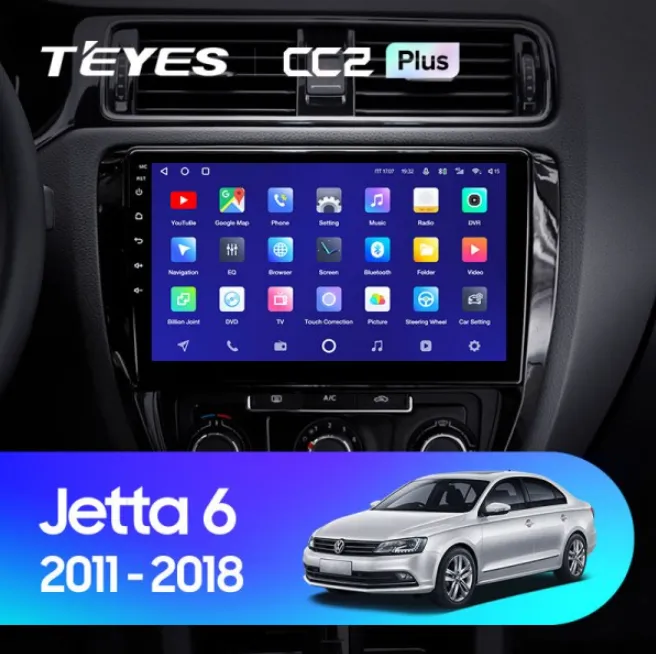 ШГУ Teyes CC2 Plus 3/32 GB Volkswagen Jetta 6 2011-2018 - фото