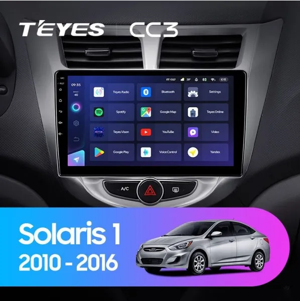 ШГУ Teyes СС3 4/64 GB Hyundai Solaris 2010-2016 - фото