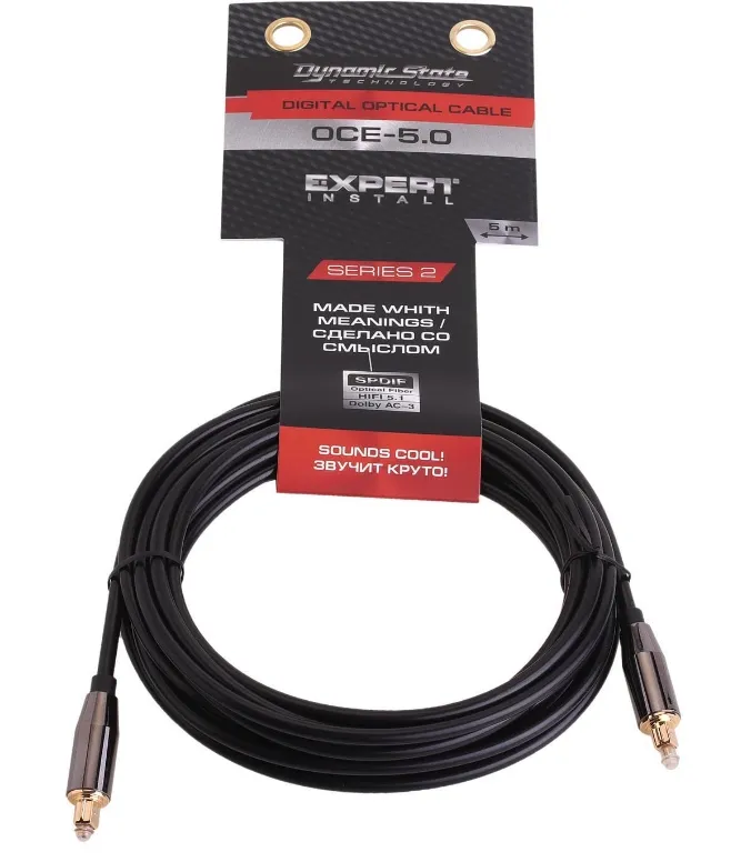 Dynamic State OCE-5.0 SERIES 2 Toslink 5m - фото Dynamic State OCE-5.0 SERIES 2 Toslink 5m - фото