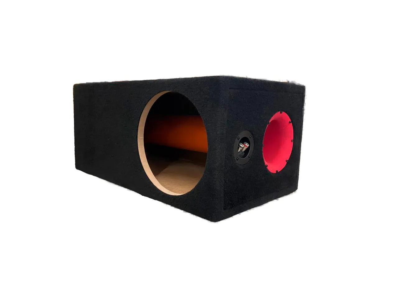 Короб под сабвуфер GA 10" на трубе (МДФ 19мм) черный - фото