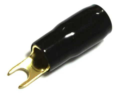 Клемма силовая "вилка" ARIA 4Ga Spade termimals (25 черных + 25 красных) - фото