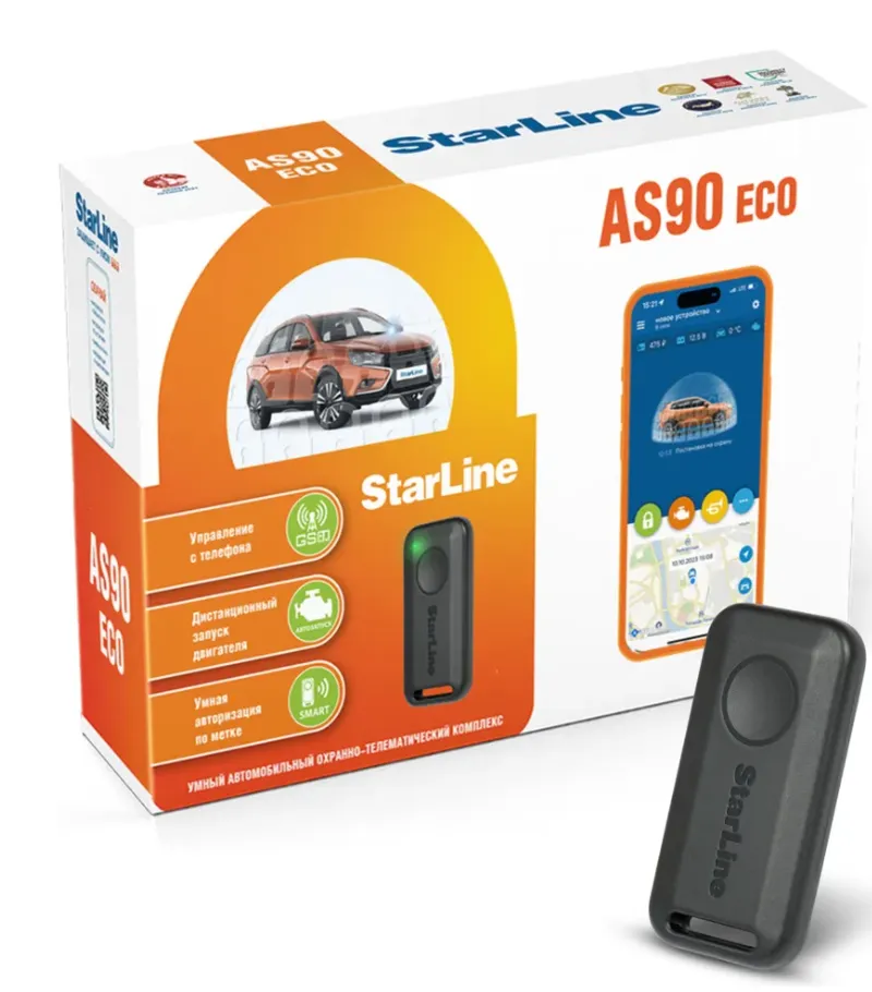 Автосигнализация StarLine AS90 ECO SIM-холдер - фото