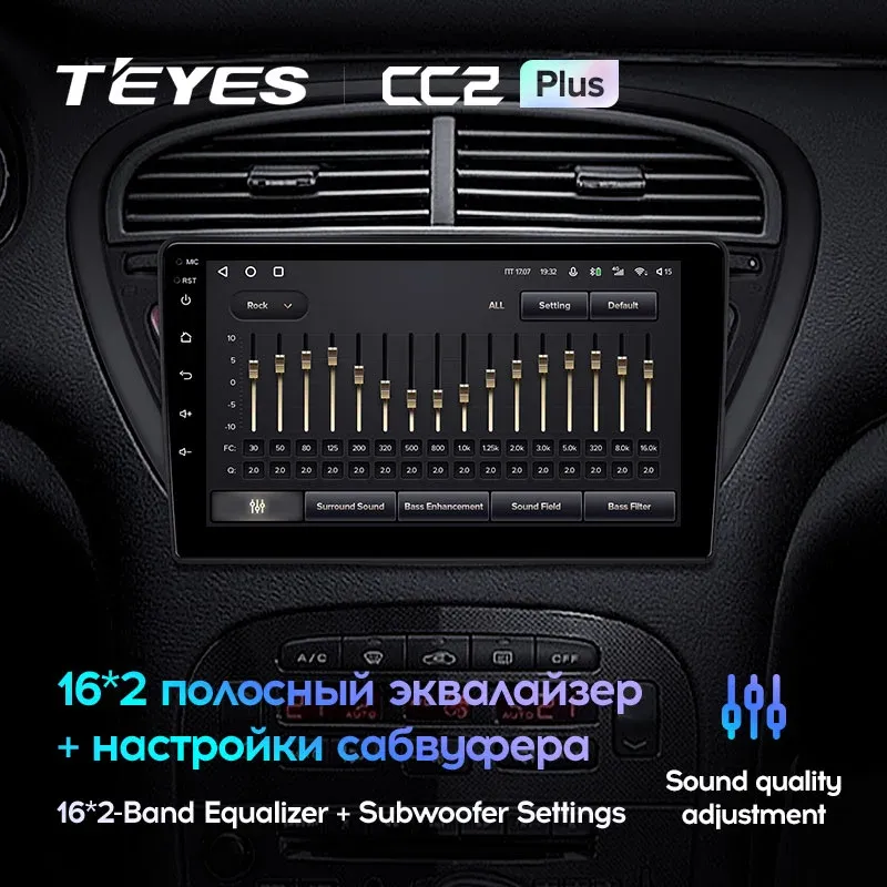Комплект магнитолы TEYES CC2 Plus 9.0" для Peugeot 607 I 2000-2010