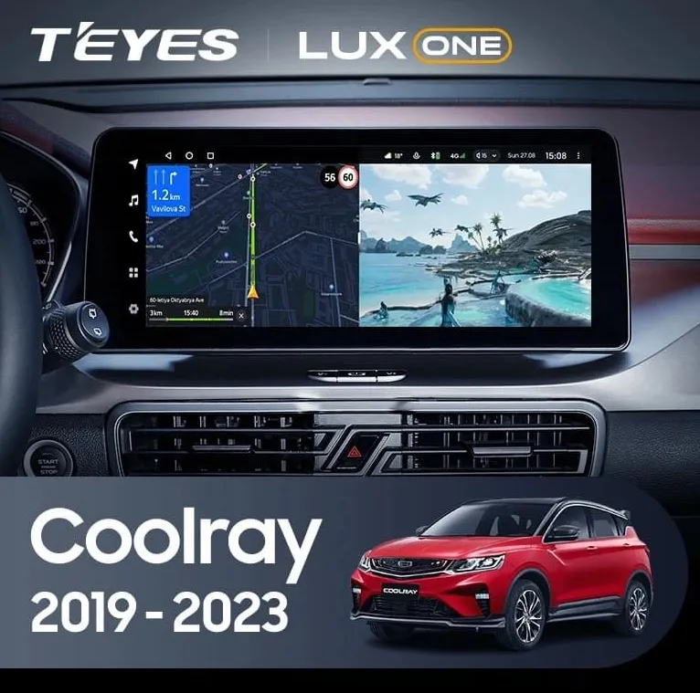 ШГУ TEYES LUX ONE 4/32 GB Geely Coolray 2019-2023 FTJ 12.3″ - фото