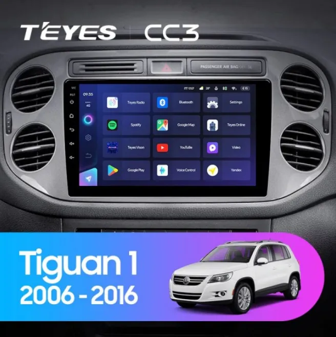 ШГУ Teyes CC3 3/32 GB Volkswagen Tiguan 1 NF 2006-2017 - фото