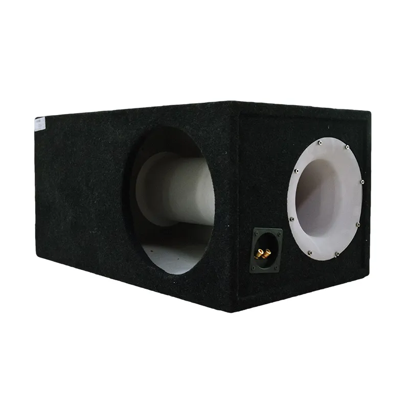 Ящик под сабвуфер 12" люкс с трубой белый - фото