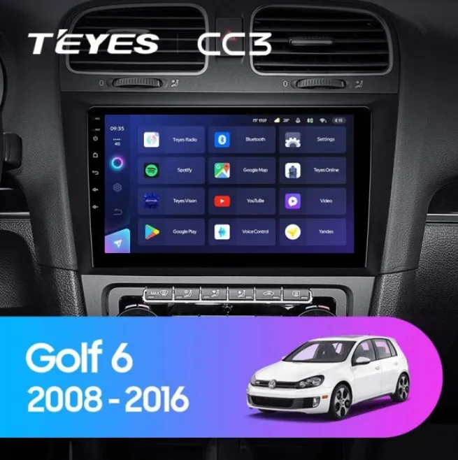 ШГУ Teyes CC3 3/32 GB Volkswagen Golf 6 2008-2016 - фото
