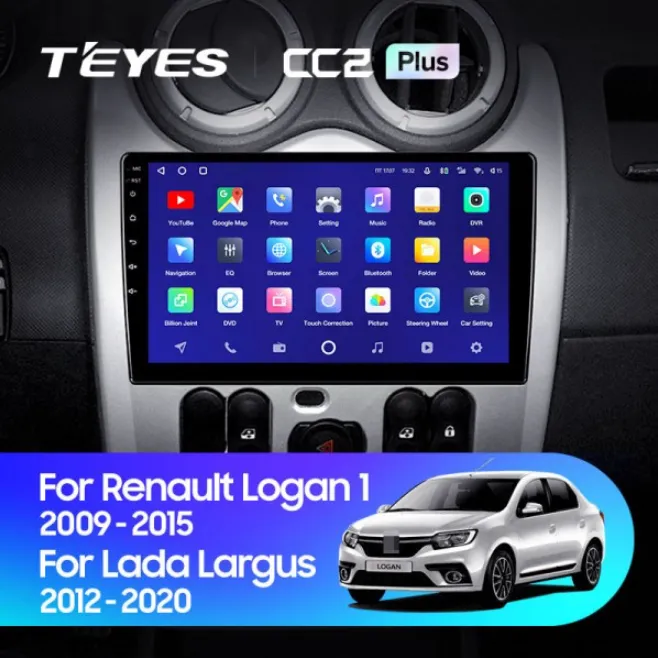 ШГУ Teyes CC2 Plus 4/64 GB для автомобиля Lada Largus 2012-2020 - фото