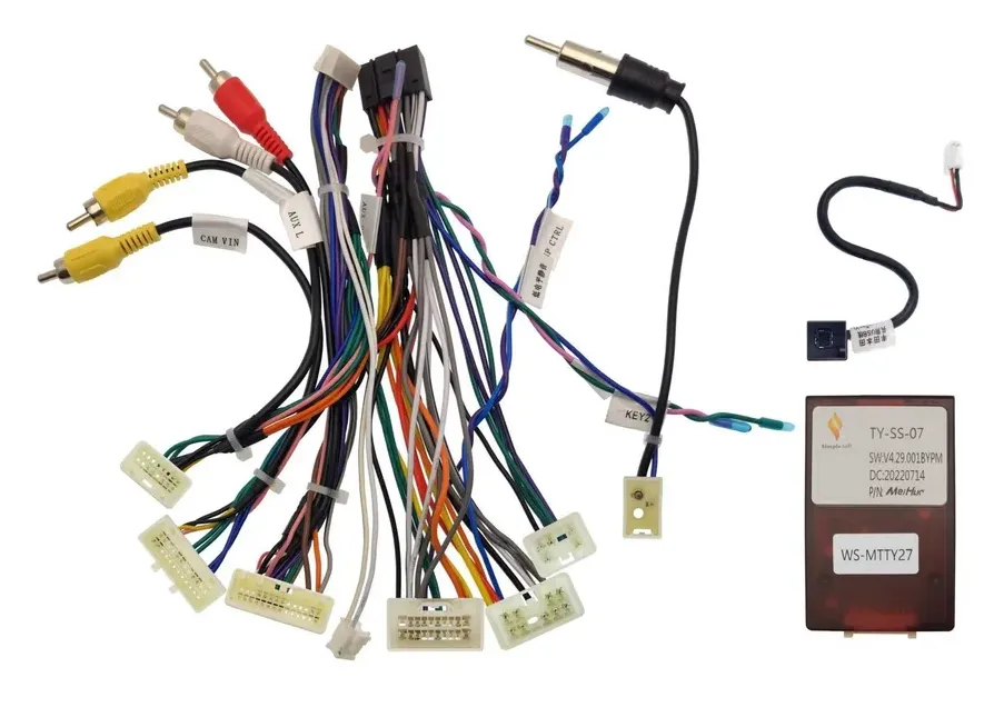 Комплект проводов для установки ANDROID Ksize WS-MTTY27 TOYOTA 2012+ (основной) - фото