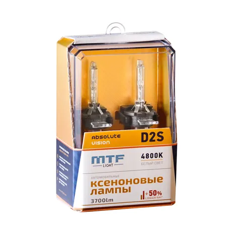 Ксеноновая лампа MTF D2S 4800К 85В, 35Вт ABSOLUTE VISION+50% - фото