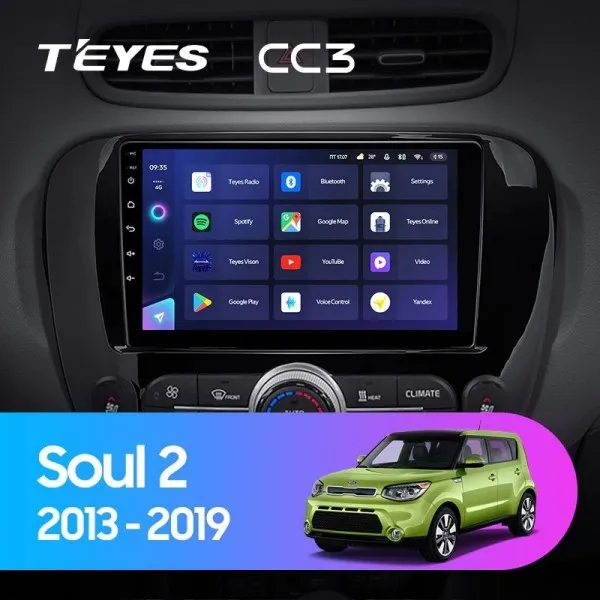ШГУ Teyes CC3 6/128 GB Kia Soul PS2 2013-2019 - фото