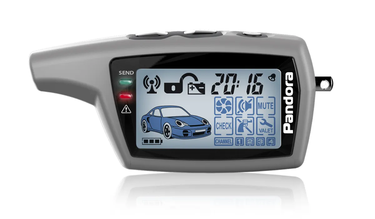 Брелок Pandora LCD DXL 077 grey - фото