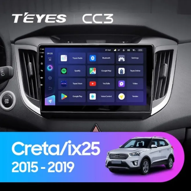 ШГУ Teyes CC3 3/32 GB Hyundai Creta IX25 2015-2019 - фото