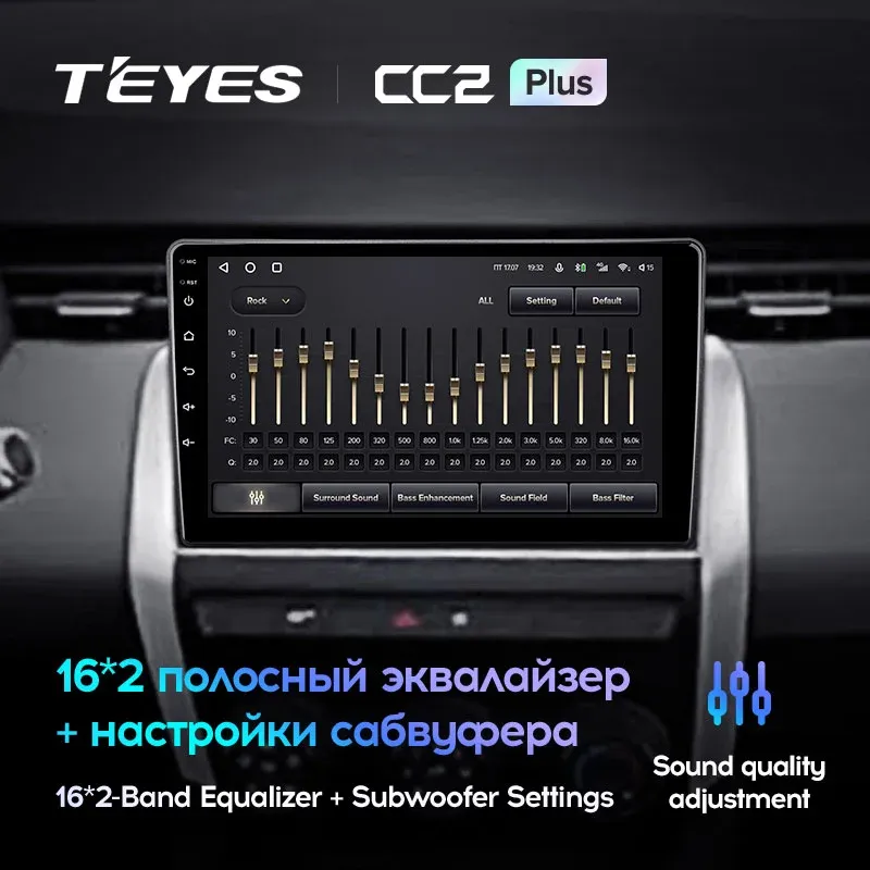 Комплект магнитолы TEYES CC2 Plus 9.0" для Renault Clio 2019-2021