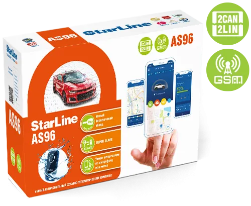 Автосигнализация StarLine AS96 BT 2CAN+2LIN GSM  - фото