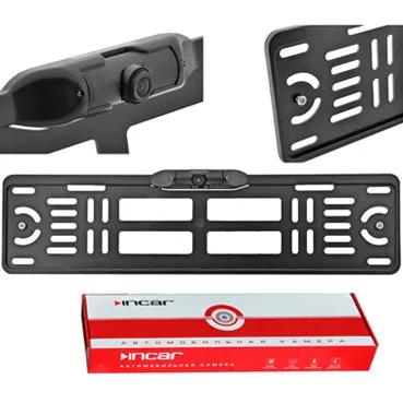 Камера заднего вида в штатное место INCAR VDC-006S  с площадкой под номерной знак /CCD/ - фото