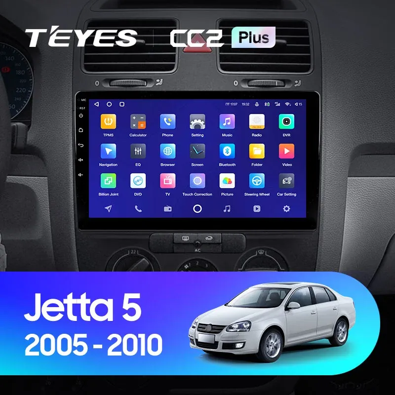Штатная магнитола TEYES CC2 Plus 10.2" для Volkswagen Jetta V (2005—2011) 2005-2011