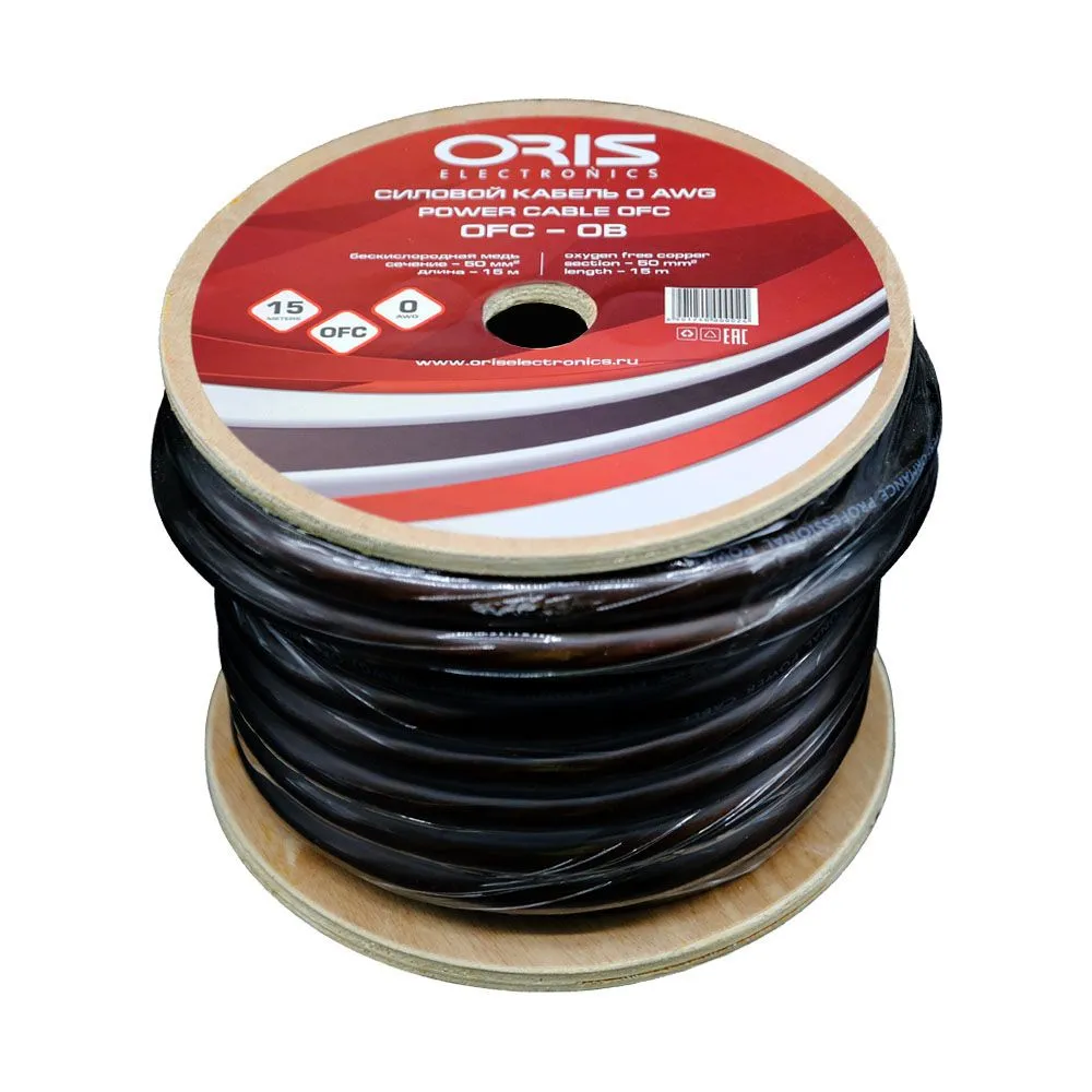 Силовой кабель Oris OFC-0B (1б-15м)(1м) - фото