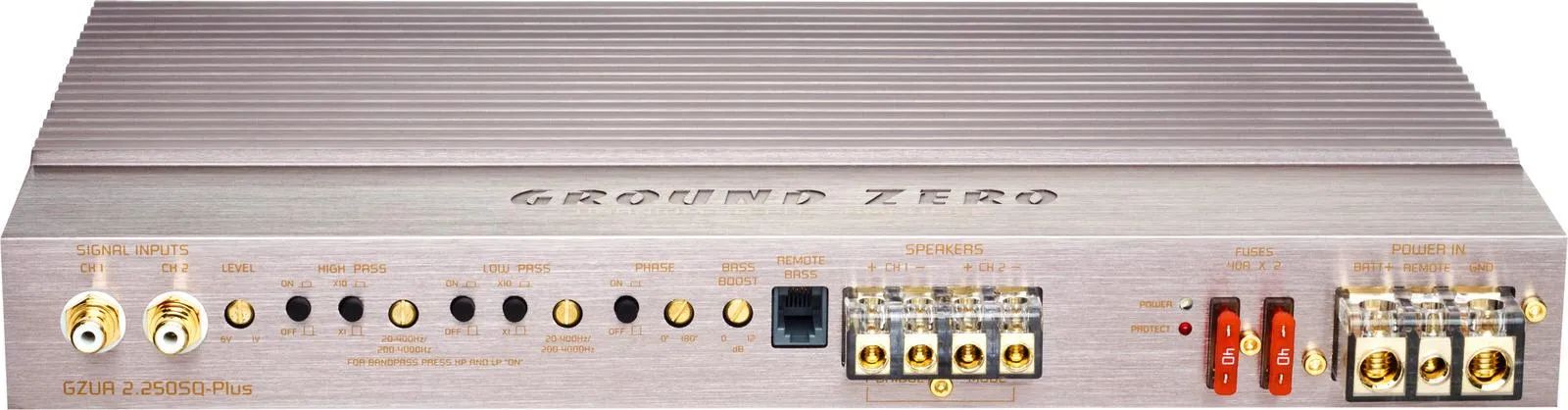 Усилитель 2-канальный Ground Zero GZUA 2.250SQ-PLUS - фото