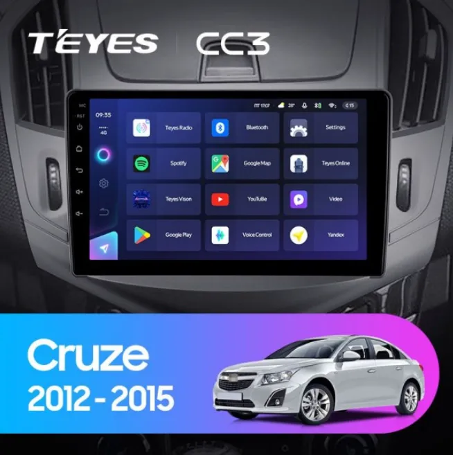 ШГУ Teyes CC3 4/64 GB Chevrolet Cruze J308 2012-2015 - фото