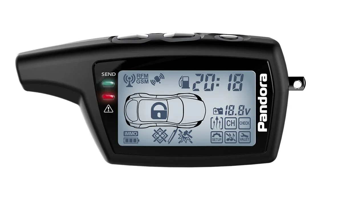 Брелок Pandora LCD DXL 079 black DX 50S - фото