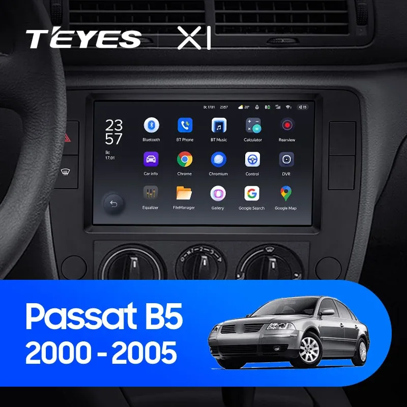 Штатная магнитола TEYES X1 9.0" для Volkswagen Passat B5 рестайлинг 2000-2005