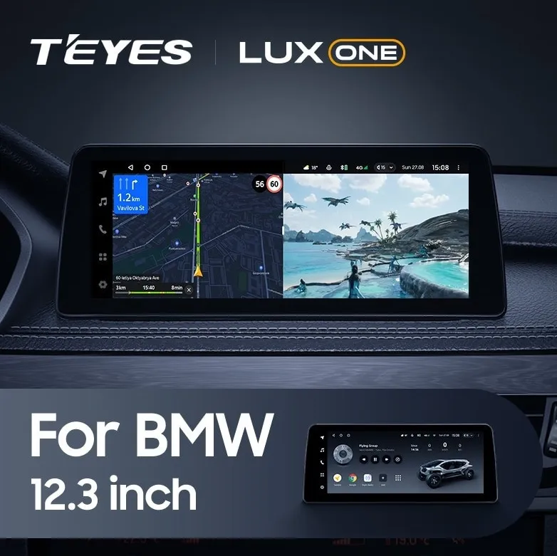 ШГУ Teyes LUX ONE BMW 5-Series F10/F11 2009-2013 CIC мультимедия, 12.3" - фото