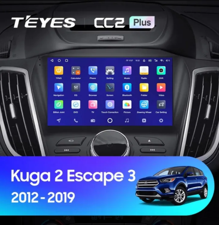 ШГУ Teyes CC2 Plus 4/32 GB Ford Kuga 2 Escape 3 2012-2019 9" - фото