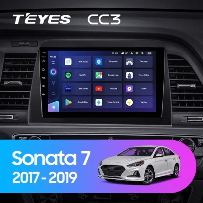 ШГУ Teyes CC3 3/32 GB Hyundai Sonata 7 LF 2017-2019  - фото