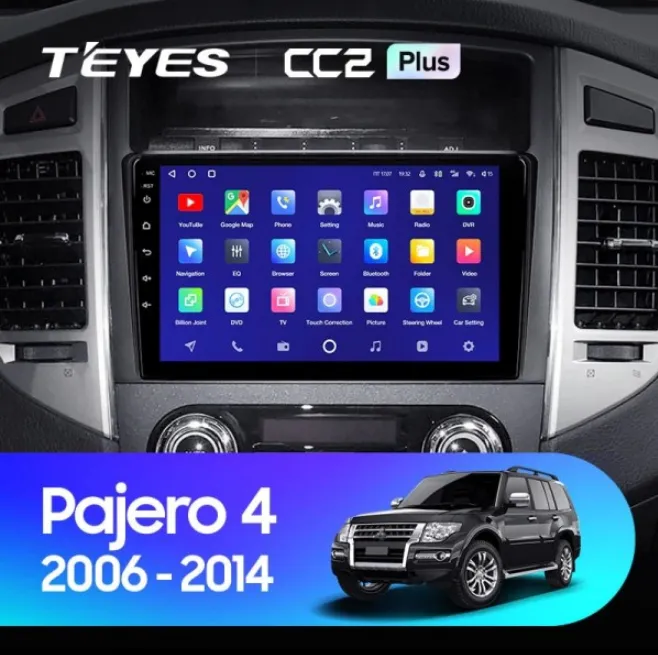 ШГУ Teyes CC2 Plus 4/64 GB Mitsubishi Pajero 4 V80 V90 2006-2014 - фото