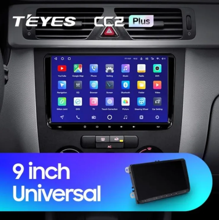 Головное устройство Teyes CC2 Plus 6/128 Universal 9" - фото
