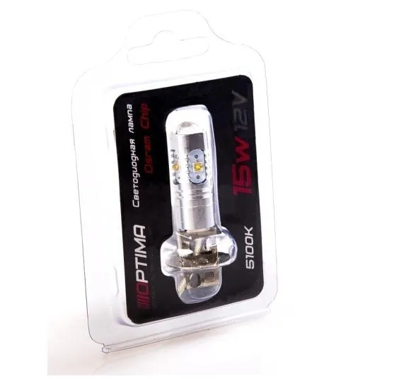 Лампа светодиодная Optima Premium Osram Chip H3 12V (5100K) - фото