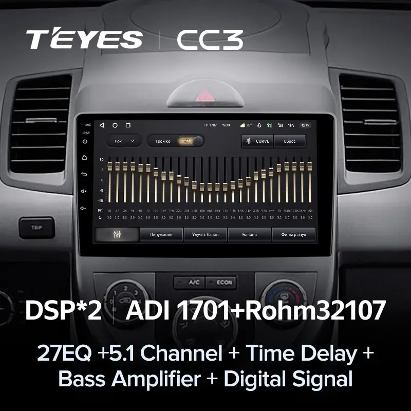 Комплект магнитолы TEYES CC3L 9.0" для Kia Soul