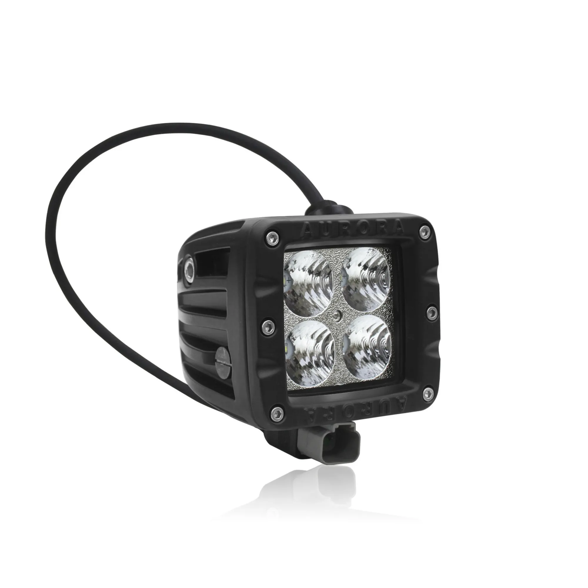 Светодиодная фара AURORA ALO-2-P4T 4 диода, дальний свет, 40W, 3200Lm - фото Светодиодная фара AURORA ALO-2-P4T 4 диода, дальний свет, 40W, 3200Lm - фото
