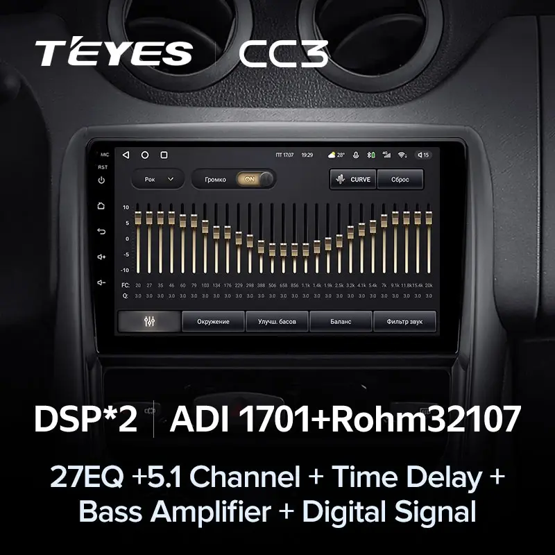 Комплект магнитолы TEYES CC3L 9.0" для Renault Duster