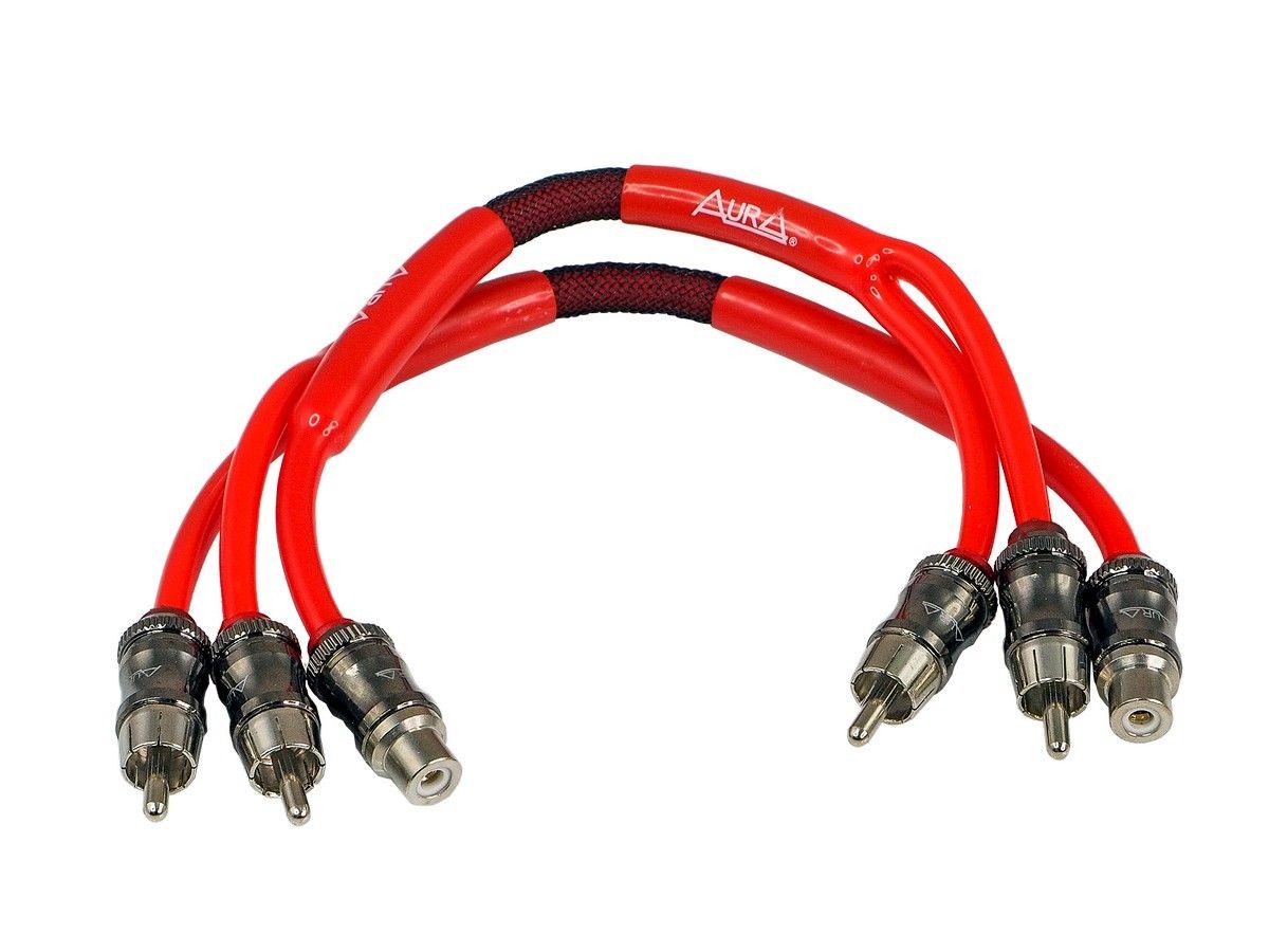 Межблочный кабель Aura RCA-CY12MKII Y-коннектор - фото