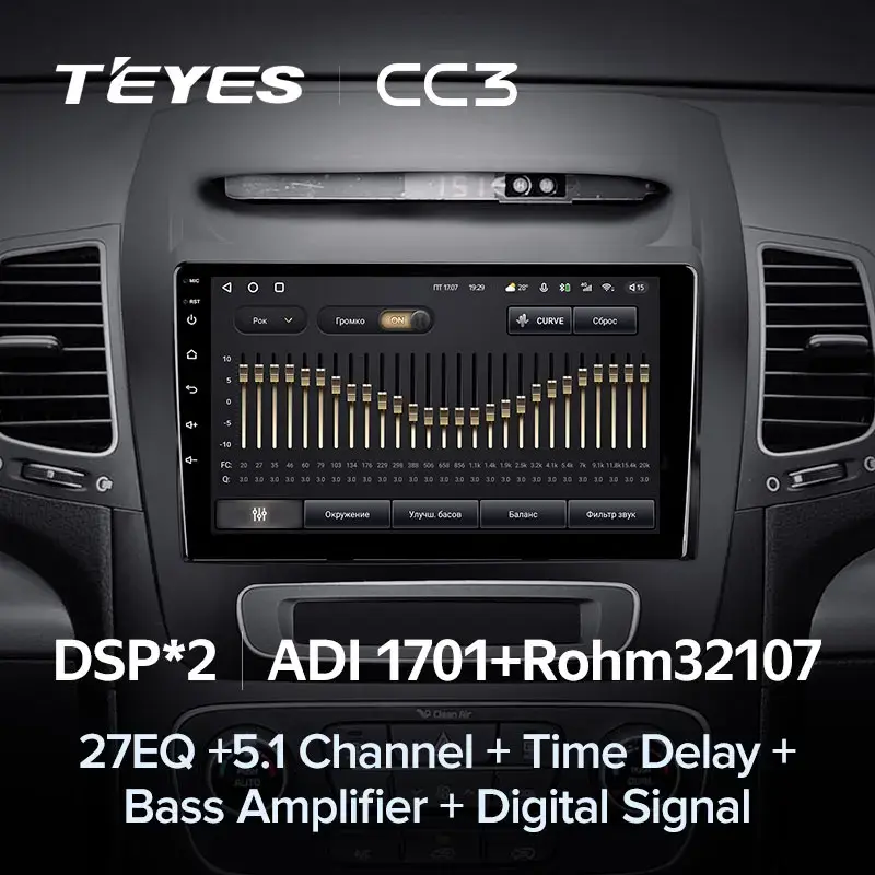 Комплект магнитолы TEYES CC3L 9.0" для Kia Sorento