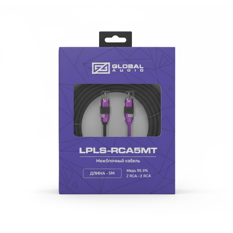 Межблочный кабель Global Audio LPLS-RCA5MT (повреждение упаковки) - фото