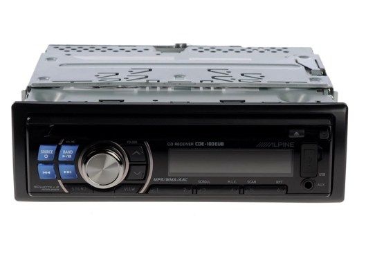CD - ресивер Alpine CDE-100EUB, б/ штекера и короб - фото