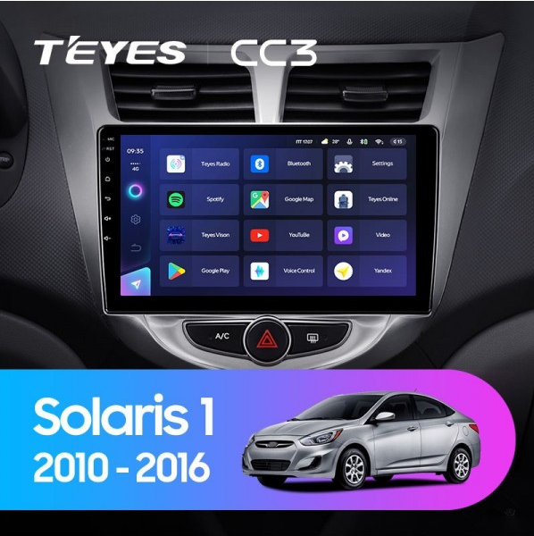 ШГУ Teyes СС3 4/64 GB Hyundai Solaris 2010-2016 - фото