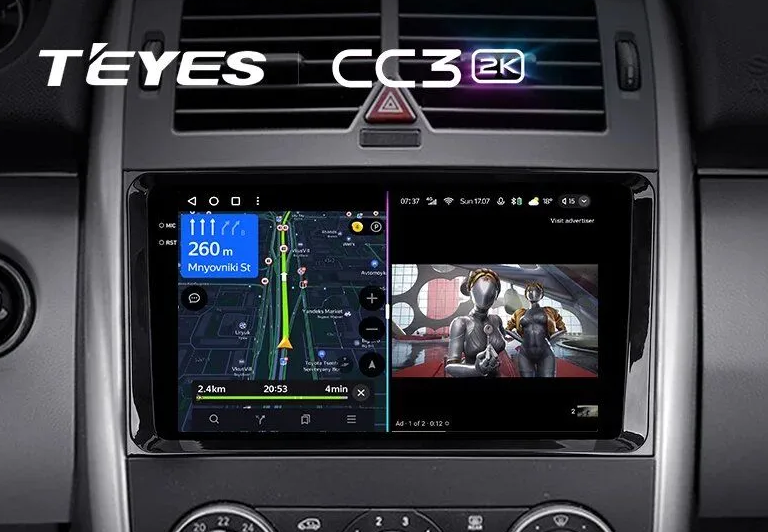 ШГУ Teyes CC3 2K 6/128 Subaru Tribeca 2004-2014, 9" - фото