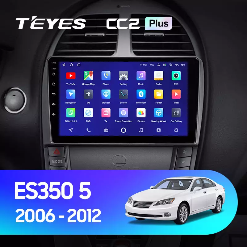 Комплект магнитолы TEYES CC2 Plus 9.0" для Lexus ES XV40 2006-2012