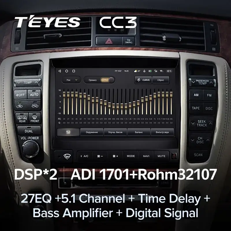 Комплект магнитолы TEYES CC3L 9.0" для Toyota Crown