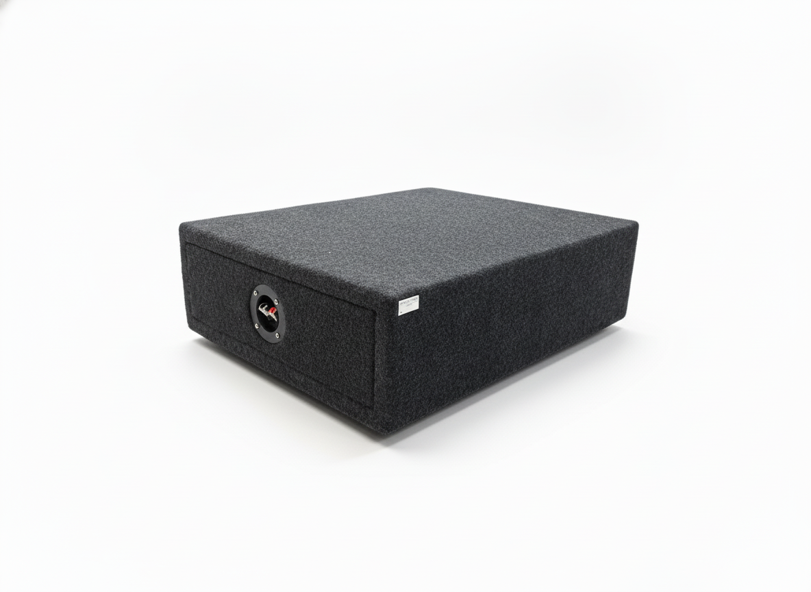 Короб под сабвуфер GA 10" Flat ЗЯ (МДФ 19мм) серый - фото