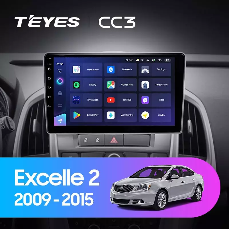 Комплект магнитолы TEYES CC3 9.0" для Opel Astra J 2009-2018