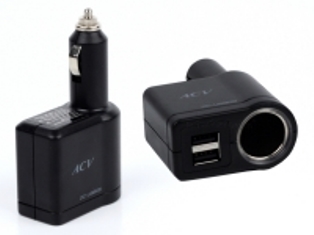 Авторазветвитель ACV DC-USB05 2*USB/светодиод - фото