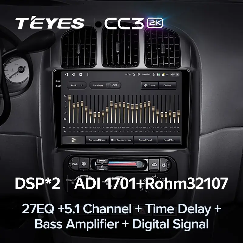 Комплект магнитолы TEYES CC3 2K 10.36" для Dodge Caravan IV 2000-2007